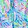Rainbow Tie Dye Palm
