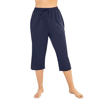 Swim 365 Women's Plus Size Taslon Cover Up Capri Pant