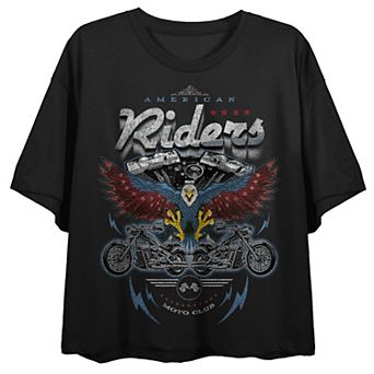 Juniors' American Riders Moto Club Graphic Tee