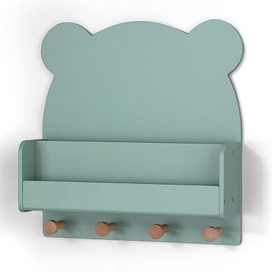 Baby Gap® Brannan Bear Wall Shelf with 4 Hooks