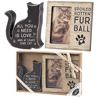 By Kathy 2 pc Fur Ball Sitter Frame Set