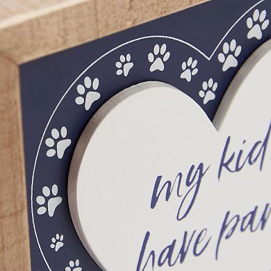 By Kathy My Kids Inset Box Sign Table Decor