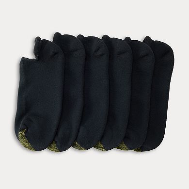 Men's GOLDTOE® 6-Pack Athletic Heel Tab No-Show Socks