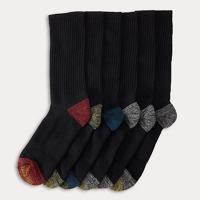 Men's GOLDTOE® 6-Pack Athletic FIT TEC Cushion Crew Socks
