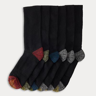 Goldtoe Signature Collection Men's Reverse Terry Rib Crew Camp Socks 2pk - Light