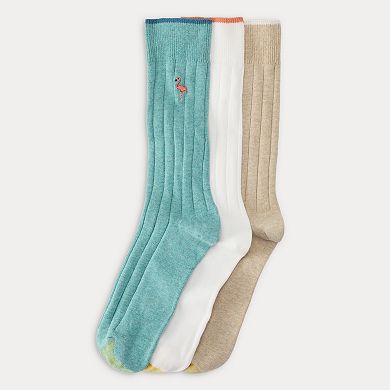 Men's GOLDTOE® 3-Pack Hampton Embroidery Socks