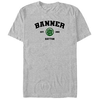 Big & Tall Marvel The Incredible Hulk Banner Est. 1962 Dayton Graphic Tee