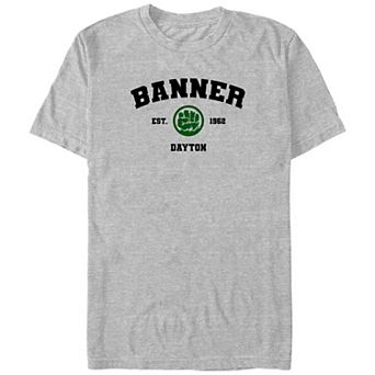 Big & Tall Marvel The Incredible Hulk Banner Est. 1962 Dayton Graphic Tee