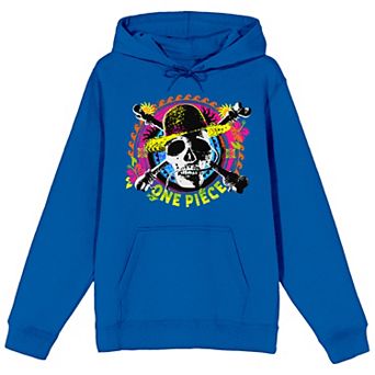 Juniors' One Piece Neon Skull Hoodie