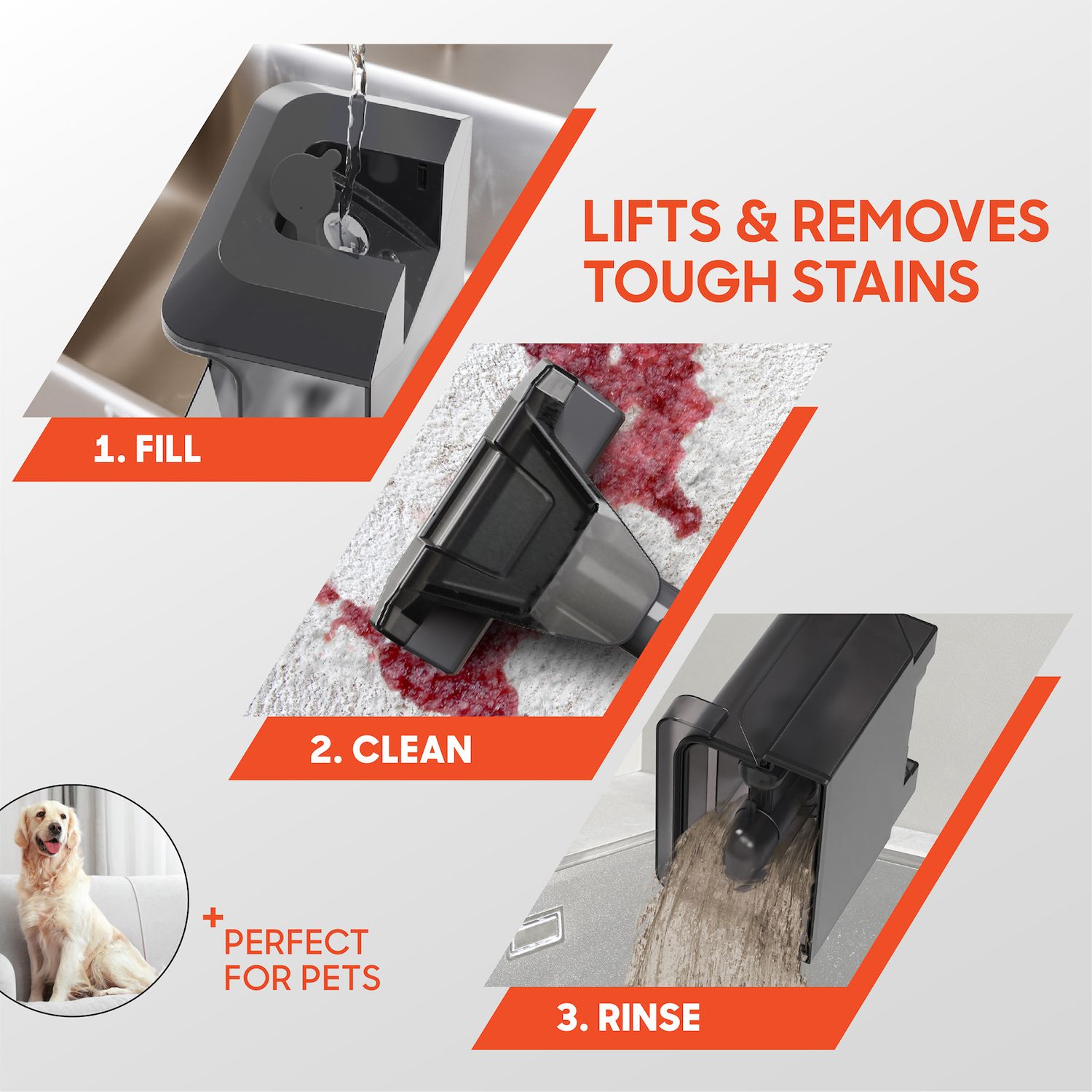 Sharper Image® Stain Cleaner Portable Spot Vacuum