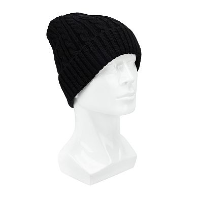 Men's Dockers Cable Knit Ribbed Cuff Beanie