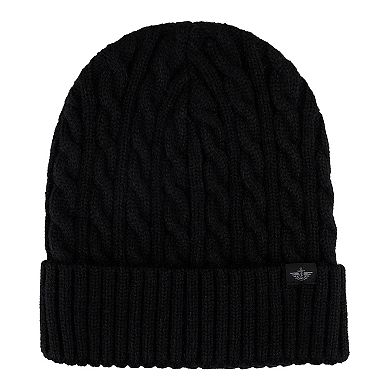 Men's Dockers Cable Knit Ribbed Cuff Beanie