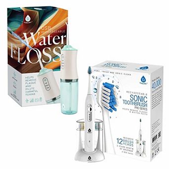 Pursonic Rechargeable Toothbrush & Water Flosser Duo With Multi Year Supply