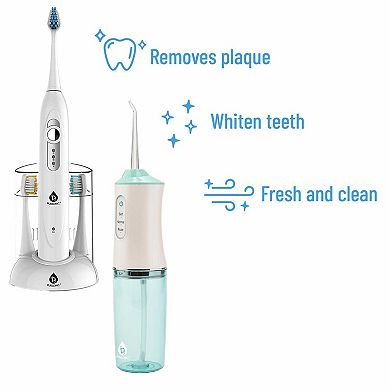 Pursonic Rechargeable Toothbrush & Water Flosser Duo With Multi Year Supply