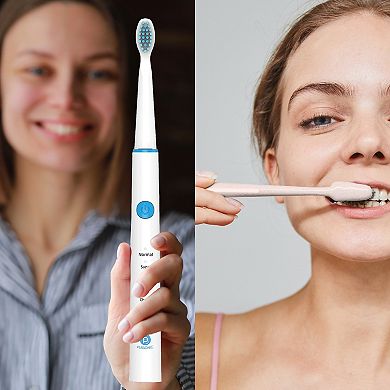 Usb Rechargeable Rotary Toothbrush + Freebie Activated Coconut Charcoal Powder Natural Teeth Whitene