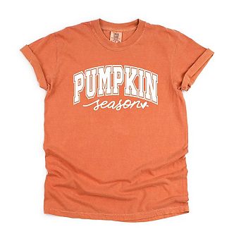 Pumpkin Season Bold Garment Dyed Tees