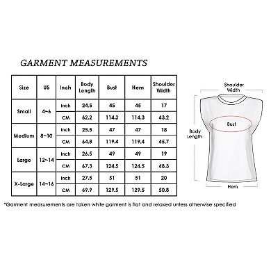 Women's Shoulder Pad T-shirt Tank Tops