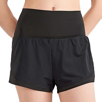 Anna-Kaci Quick Dry Loose Running Shorts 2-in-1 Gym Black S