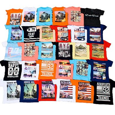 Crew Neck Casual Wear Cotton T-shirts For Children