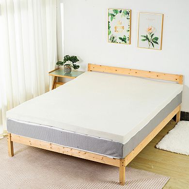 Continental Sleep, 1-inch Copper-infused Memory Foam Mattress Toppers