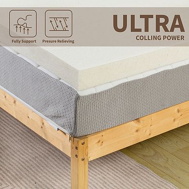 Continental Sleep, 1-inch Copper-infused Memory Foam Mattress Toppers