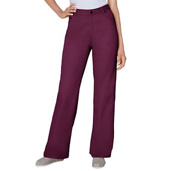 Woman Within Plus Size Petite Perfect Relaxed All-Cotton Denim Five-Pocket Jeans