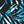Blue Painterly Leaves