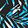 Blue Painterly Leaves