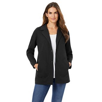 Woman Within Plus Size Knit Blazer