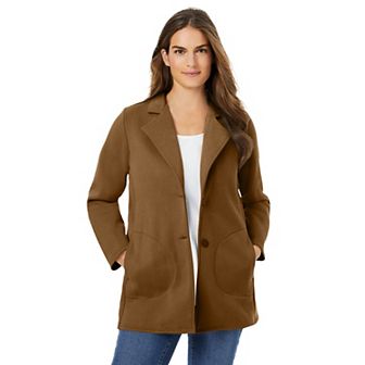 Woman Within Plus Size Knit Blazer