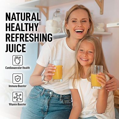 Powerful Electric Orange Juicer Squeezer - Stainless Steel, Soft Touch Handle Citrus Juicer