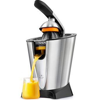 Powerful Electric Orange Juicer Squeezer - Stainless Steel, Soft Touch Handle Citrus Juicer
