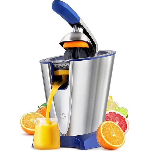 Powerful Electric Orange Juicer Squeezer - Stainless Steel, Soft