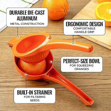 Zulay Kitchen Premium Quality Metal Orange Squeezer