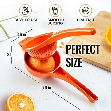 Zulay Kitchen Premium Quality Metal Orange Squeezer