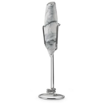 Zulay Kitchen Double Whisk Milk Frother For Coffee With Upgraded Holster Stand