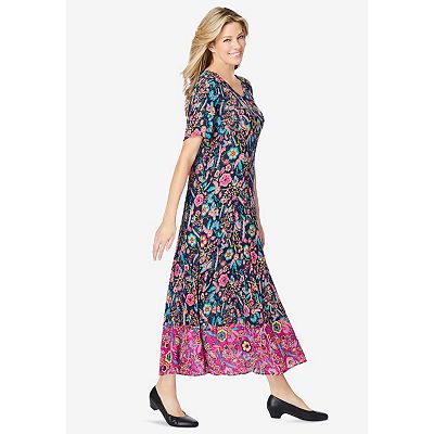 ladies mustard dress Women's Mustard Printed Fit & Flare V-Neck Dress  Wearhouse
