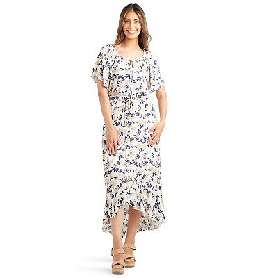 売れ筋商品|||アンクライン カットソー トップス レディース Plus Size Split-Neck Flutter-Sleeve Button-Front Blouse White Dove Women's AB Studio Flutter Sleeve Button Front Top