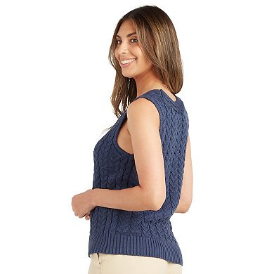 Women's AB Studio Cable Sweater Tank Top