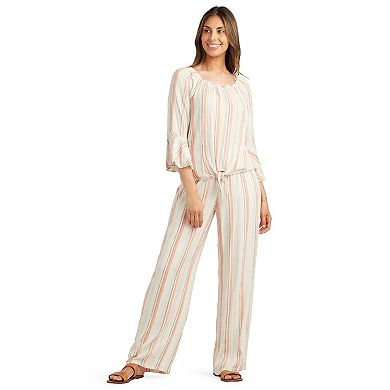 Women's AB Studio Off-Shoulder Bell Sleeve Top