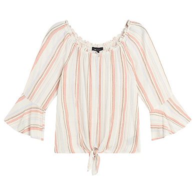 Women's AB Studio Off-Shoulder Bell Sleeve Top