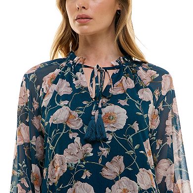 Women's Luxology Tie-Neck Babydoll Dress