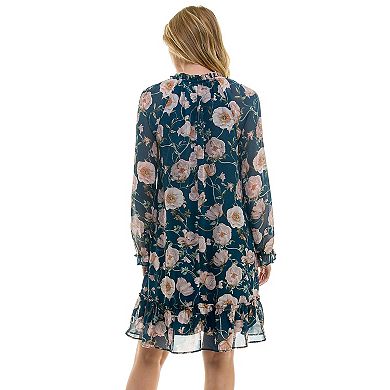 Women's Luxology Tie-Neck Babydoll Dress