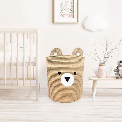 Little Darlings Bear Rope Bin Basket