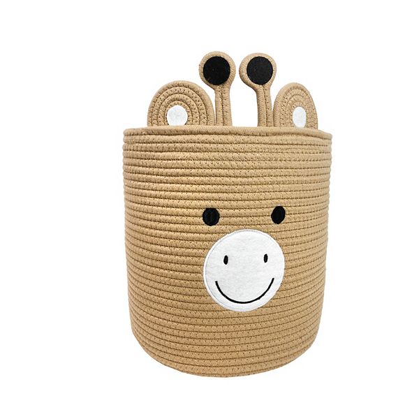 Little Darlings Giraffe Rope Bin Basket - Giraffe