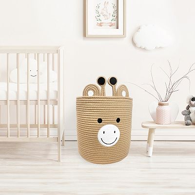 Little Darlings Giraffe Rope Bin Basket