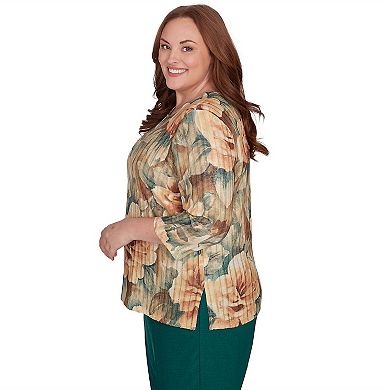 Plus Size Alfred Dunner Vintage Floral Top
