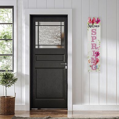 Northlight 40" Welcome Spring Floral Outdoor Porch Board Sign Decoration
