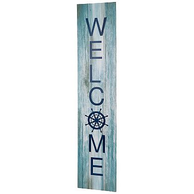 Northlight 35.75" Weathered Coastal "Welcome" Porch Board Sign Decoration