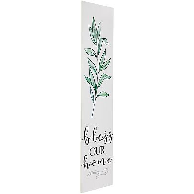 Northlight 36" Bless Our Home Wooden Porch Board Sign Decoration